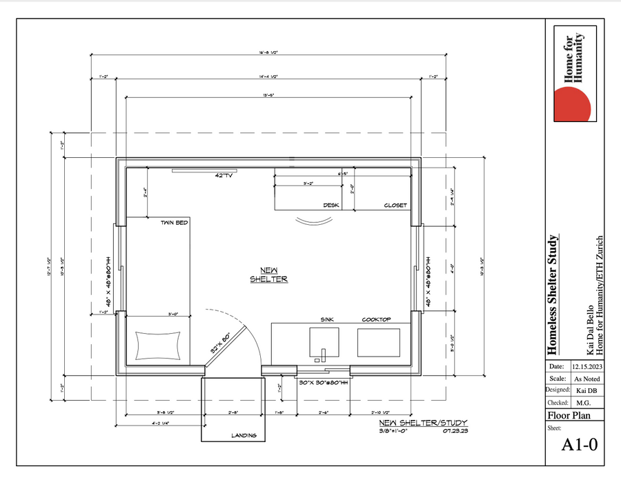 Home for Humanity: USA Tiny Home / Shelter Plans