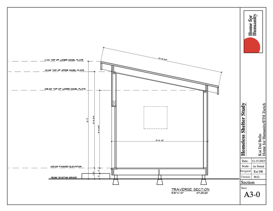 Home for Humanity: USA Tiny Home / Shelter Plans