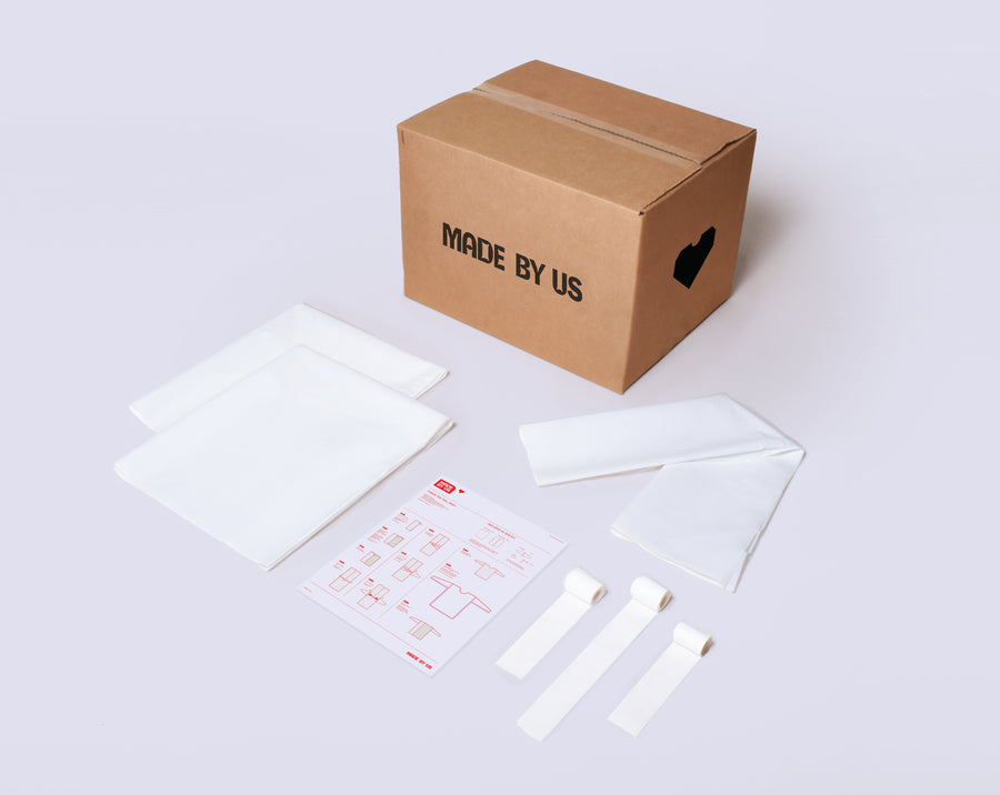 Kits de materiales precortados para batas de aislamiento