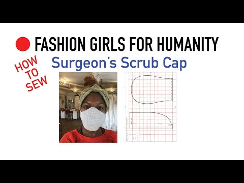फैशन गर्ल्स सर्जन का स्क्रब कैप पैटर्न और निर्देश